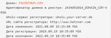 FXCentrum - дата основания