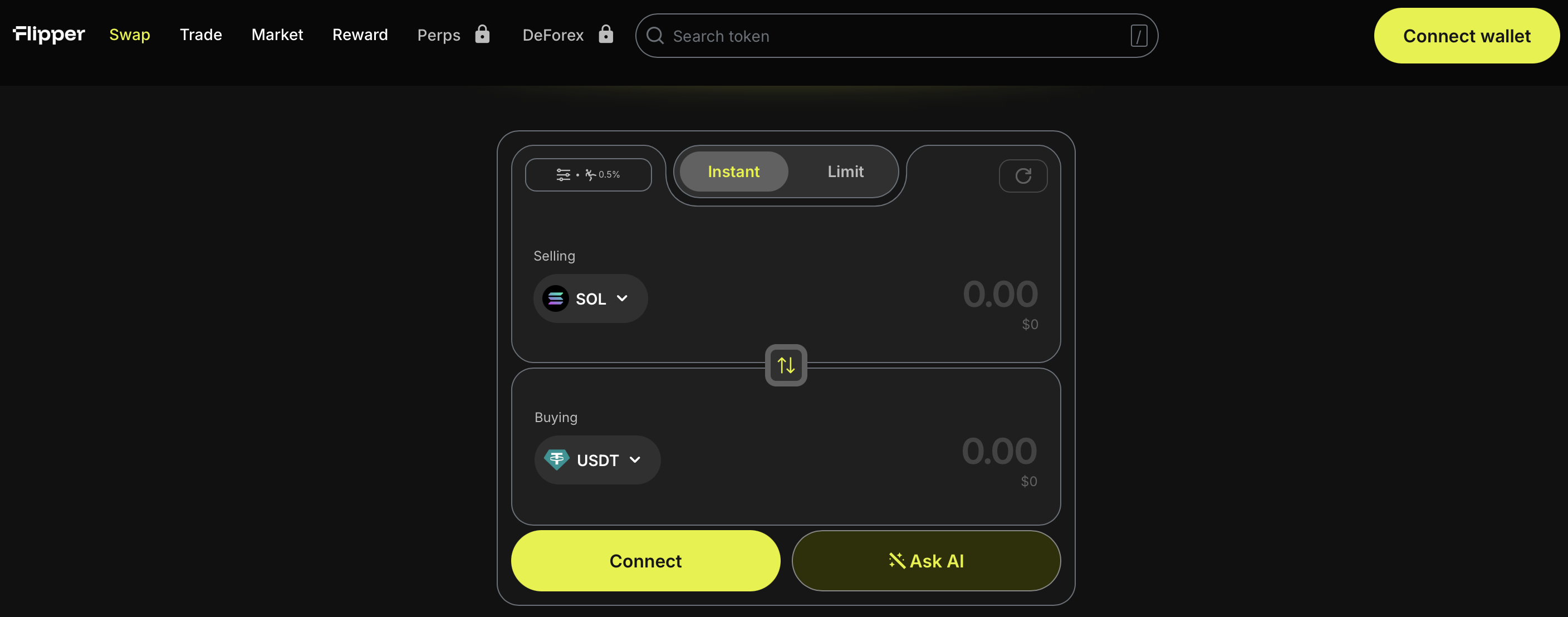 Flipper AI DEX - личный кабинет